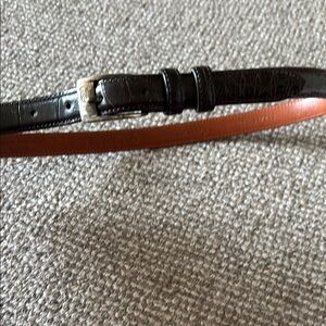 Women’s Ralph Lauren Genuine American Alligator Leather Belt Sz 28” /70